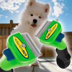 Фурмінатор щітка для вичісування маленьких собак та кішок Furminator short Hair Small Dog лезо 4.5 см., Зелений