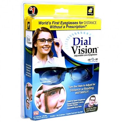 Очки с регулировкой линз Dial Vision универсальные, Прозрачный