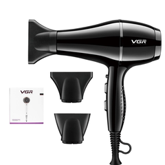 Профессиональный фен для сушки и укладки волос VGR V-414 с насадками