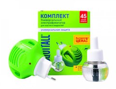 Электрофумигатор Mosquitall Универсальная защита +жидкость от комаров 30мл (45 ночей), Зелёный
