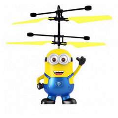 Игрушка летающий миньон с подсветкой и пультом | Интерактивная игрушка, Жёлтый