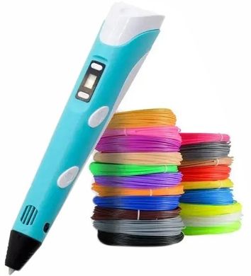 Ручка 3D Smart 3D Pen 2 c LCD дисплеем для рисования и творчества для детей, Разные цвета