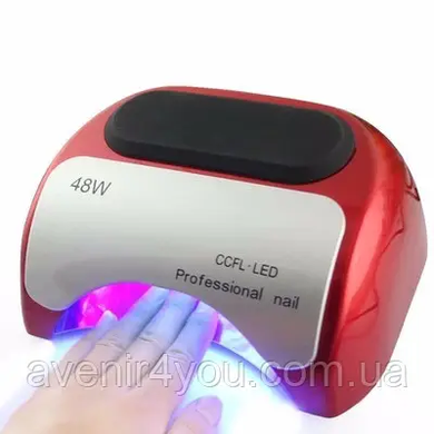 Ультрафіолетова лампа для сушіння гель-лаку та гелю UV LAMP CCFL-LED Professional Nail System 48W, Білий