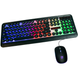 Игровая клавиатура и мышь с подсветкой UKC HK3970, комплект проводная клавиатура и мышь для ПК и ноутбук, Черный