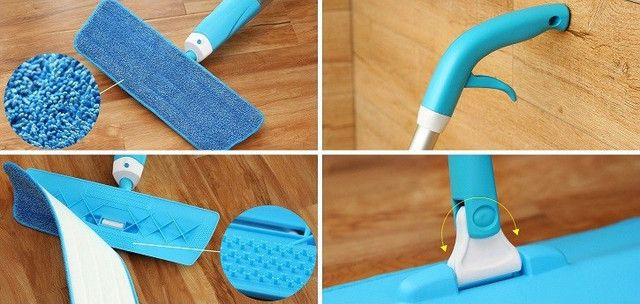 Паровая спрей швабра с распылителем Healthy Spray mop