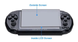 Игровая консоль PSP X9 8Гб портативная приставка с экраном 5,1 дюймов ТВ-выход, Черный
