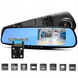 Автомобильный видеорегистратор зеркало Blaсkbox DVR AK47 Full HD с камерой заднего вида со светодиодной подсветкой, Черный