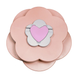 Вращающаяся складная двухъярусная конфетница Flower Candy Box, Розовый