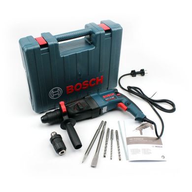 Перфоратор сетевой Bosch Professional GBH 2-26 DRE, 2,7 Дж, 800 W, 4000 уд, мин, чемодан, Синий