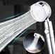 Турбо лійка з вентилятором та фільтром обертання 360° Turbocharged Shower Head Водозберігаюча насадка для душу, Сріблястий