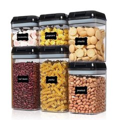 Органайзер для сыпучих Food Storage Container 6 Контейнеров | Набор пластиковых контейнеров для круп