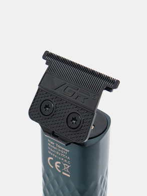 Триммер для бороды, для волос, для стрижки электрический профессиональный аккумуляторный с дисплеем VGR 5W USB (V-077)