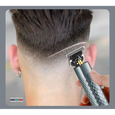 Тример для бороди, для волосся, для стрижки електричний професійний акумуляторний з дисплеєм VGR 5W USB (V-077)