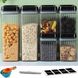 Органайзер для сыпучих Food Storage Container 6 Контейнеров | Набор пластиковых контейнеров для круп, Прозрачный