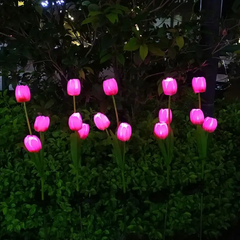 Садовый светильник на солнечной батарее Цветок Тюльпан LED 1шт