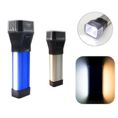 Ручной LED фонарь с боковым светом USB, 5Вт, Cova CB-888 / Светодиодный аккумуляторный фонарик