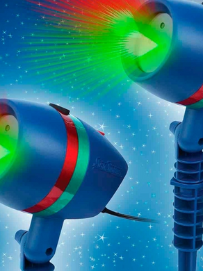 Вуличний новорічний лазерний проектор Star Shower Motion Laser Light, Блакитний