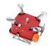 Портативная газовая горелка туристическая плитка kovar portable card type stove k-202 с пьезоподжигом, Красный