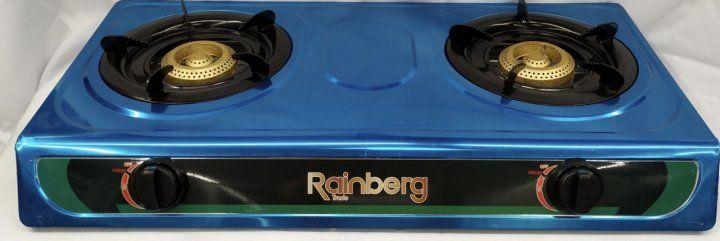 ​Газовая настольная плита Rainberg RB-G-02 турбо комфорки для дачи или летней кухни под балон
