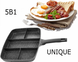 Сковорода 5 в 1 UNIQUE UN-4021 38*31см з антипригарним покриттям, Черный