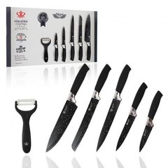 Набор поварских кухонных ножей 6 в 1 Non-Stick Coating Knife Set A179 из стали с покрытием non-stick