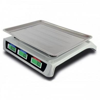 Торговые весы D&t Smart DT-809 4V / Электронные два дисплея продавец/покупатель до 50 кг, Серебристый
