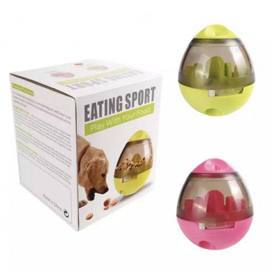 Игрушка для питомцев стакан с отверстием для еды Eating Sport Дозатор диспенсер корма животных, Разноцветный