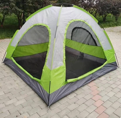 Палатка туристическая с навесом (для 4 человек + тамбур и москитная сетка) 6042