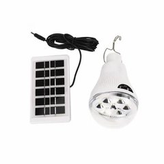 Лампа світлодіодна акумуляторна VHG CL-028 із сонячною панеллю 10Вт 5600K 6В Led Solar Emergency Bulb(8423)
