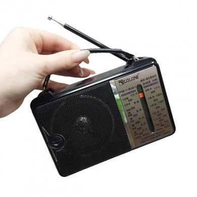 Радиоприемник портативный GOLON RX-606AC всеволновой от сети 220 и батареек Черный, Черный