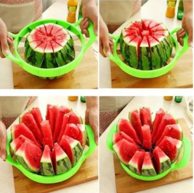 Нож для нарезки арбуза, дыни, фруктов и овощей Melon Slicer / Слайсер для нарезки фруктов, Салатовый