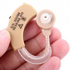 Слуховой аппарат Xingma XM-909E заушной Усилитель слуха Полный комплект Бежевый