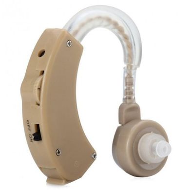 Слуховий апарат Xingma XM-909E завушної Підсилювач слуху Повний комплект Бежевий