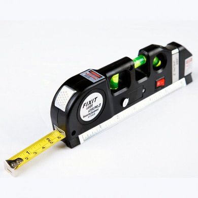 Лазерный уровень со встроенной рулеткой FIXIT Laser Level Pro 3 4в1 рулетка линейка