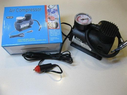 Компресор насос для коліс автомобіля Air Compressor 300pi, Черный