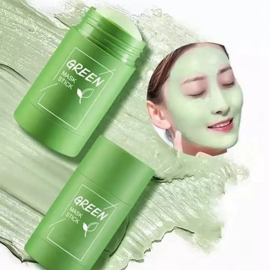 Маска стик для глубокого очищения и сужения пор лица Green Stick Mask с органической глиной и зеленым чаем, Разноцветный