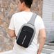 Городской рюкзак антивор сумка через плечо Bobby Mini с защитой от карманников и USB (серый)