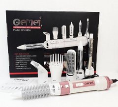 Воздушный стайлер для волос 7 в 1 фен щетка 1200W Gemei GM-4836