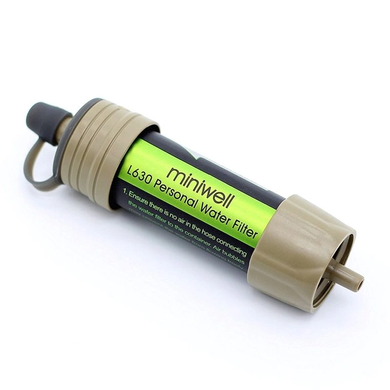 Портативный фильтр для воды туристический переносной Miniwell L630 TY-9896 хаки, Хаки