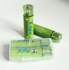Акумулятори із USB батарейка AA FluCat 1.5V 1500 mAh (2 шт.)