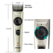 Машинка для стрижки волос беспроводная VGR V-031 / Триммер для бритья бороды усов 2 насадки, Черный