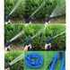 Шланг садовый поливочный Magic Xhose 30 м с распылителем растягивающийся, Темно-синий