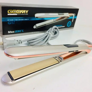 Праска випрямляч для волосся Gemei GM 407, Білий