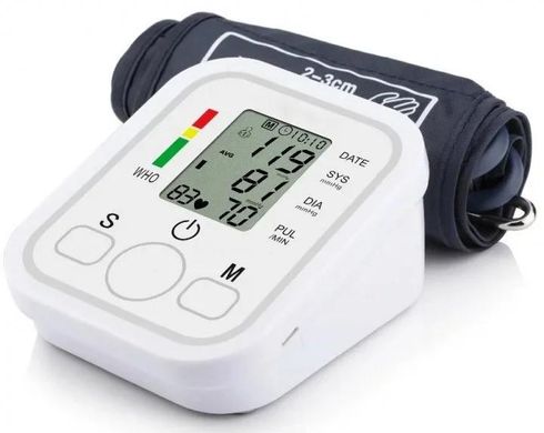 Электронный измеритель давления, тонометр ARM Style B02R с индикатором аритмии, Белый