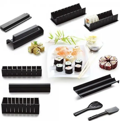 Набор для приготовления суши, роллов МИДОРИ, набор для суш в домашних условиях, суши машина, набор для ролов, Черный