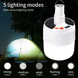 Кемпинговая лампа с крючком и АКБ и солнечной панелью SL-24 | Светильник на улицу | Лампа в палатку, Белый