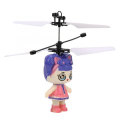 Интерактивная игрушка летающая Кукла Лол, Голубой/розовый