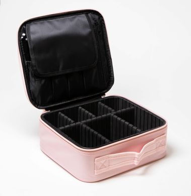 Органайзер бокс із дзеркалом бьюті кейс косметичка валіза сумка для зберігання косметики та приладдя 26х23х10 см