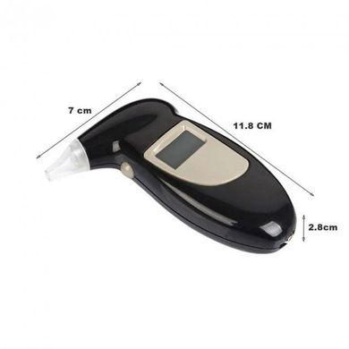Алкотестер Digital Breath Alcohol Tester со сменными мундштуками, Черный / Персональный цифровой алкометр, Черный