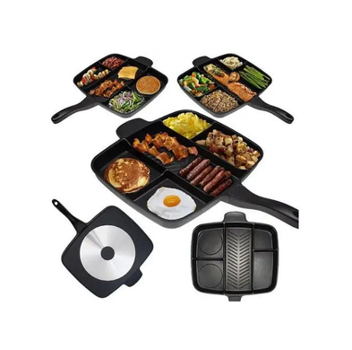 Сковорода Magic Pan 5в1, меджик пін, сковорода гриль багатофункціональна, Черный